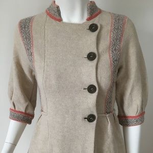FREE PEOPLE Cardigan Sweater 3/4 Sleeves